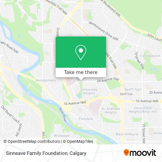 Sinneave Family Foundation map