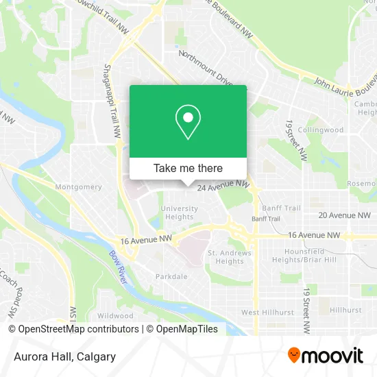 Aurora Hall map