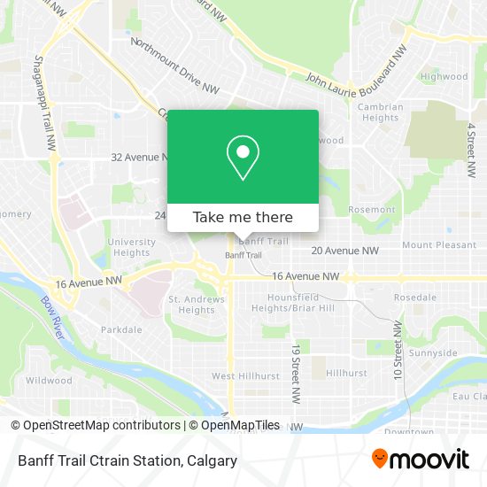 Banff Trail Ctrain Station plan