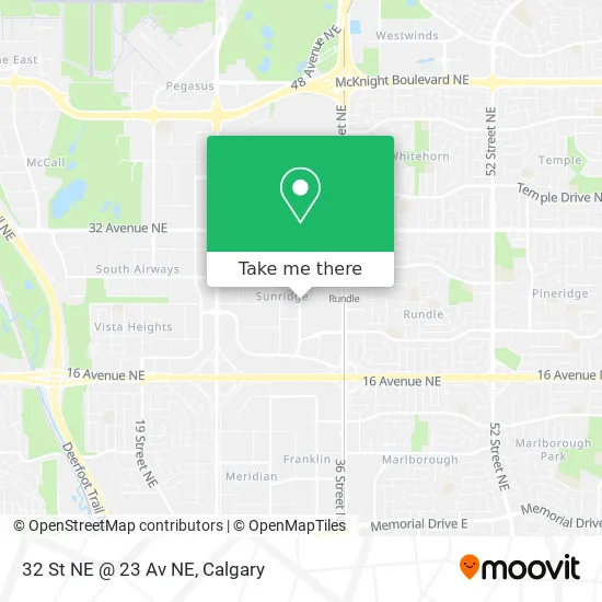 32 St NE @ 23 Av NE map