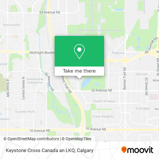 Keystone Cross Canada an LKQ map