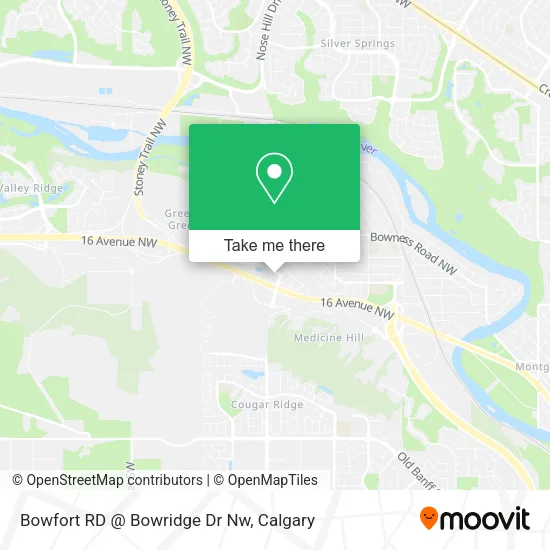 Bowfort RD @ Bowridge Dr Nw map
