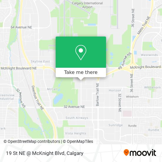 19 St NE @ McKnight Blvd map