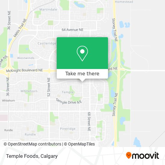Temple Foods map