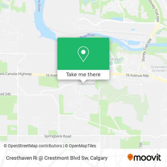 Cresthaven Ri @ Crestmont Blvd Sw map