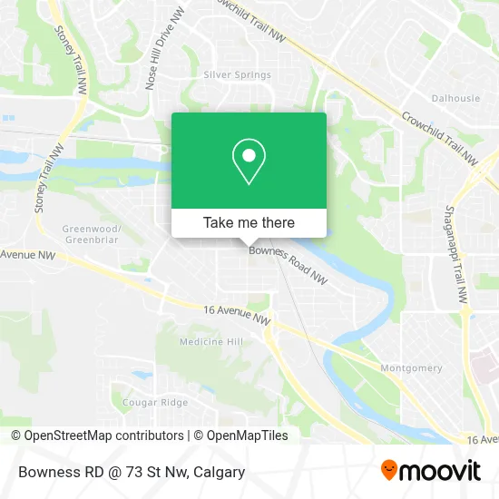 Bowness RD @ 73 St Nw map