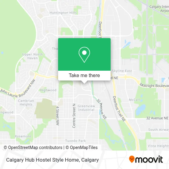 Calgary Hub Hostel Style Home map