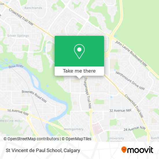 St Vincent de Paul School map