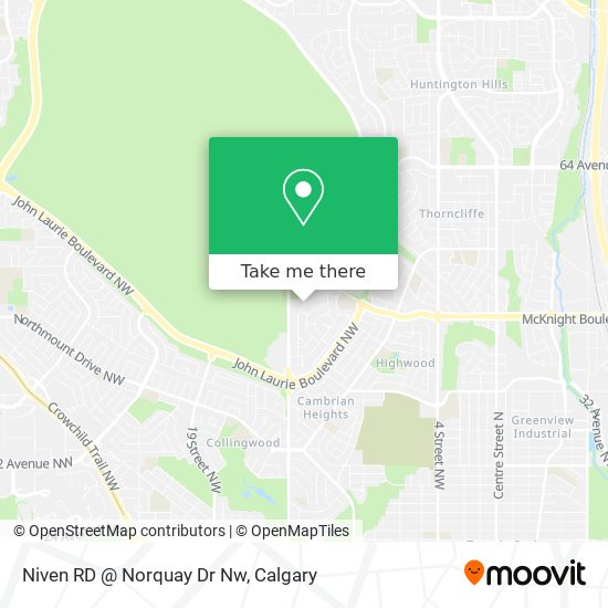 Niven RD @ Norquay Dr Nw map