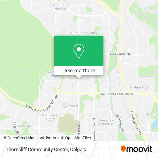 Thorncliff Community Center map