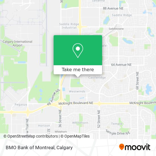 BMO Bank of Montreal map