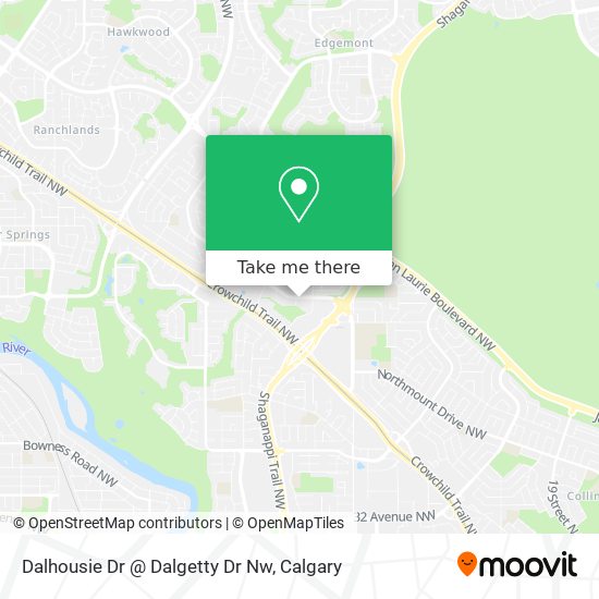 Dalhousie Dr @ Dalgetty Dr Nw map