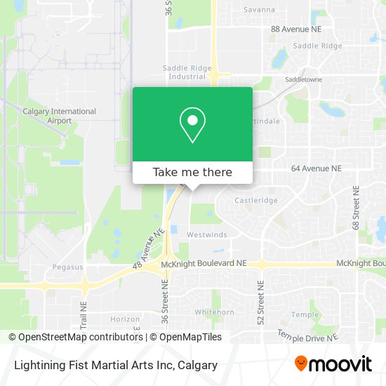 Lightining Fist Martial Arts Inc map