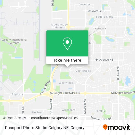 Passport Photo Studio Calgary NE map