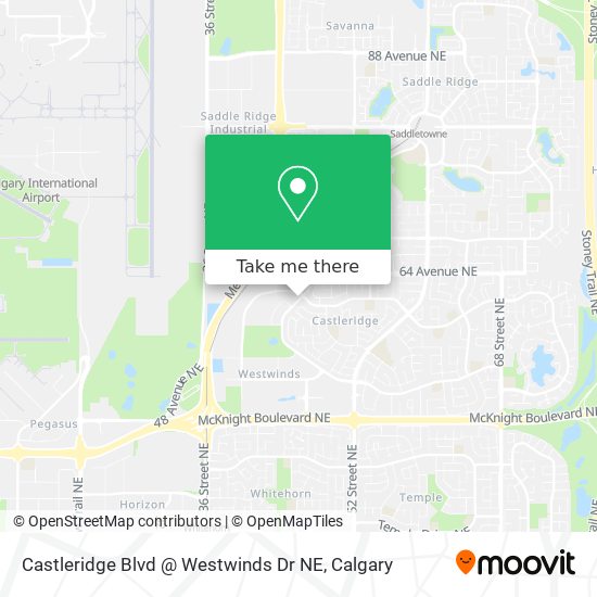 Castleridge Blvd @ Westwinds Dr NE map