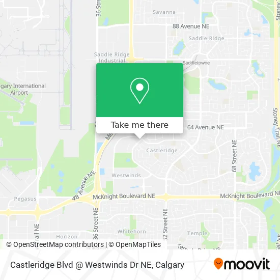 Castleridge Blvd @ Westwinds Dr NE map