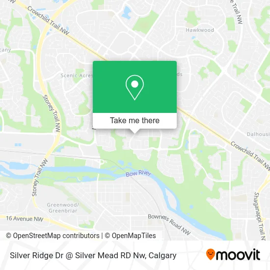 Silver Ridge Dr @ Silver Mead RD Nw map