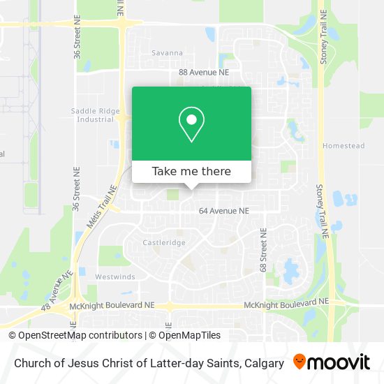 Church of Jesus Christ of Latter-day Saints map