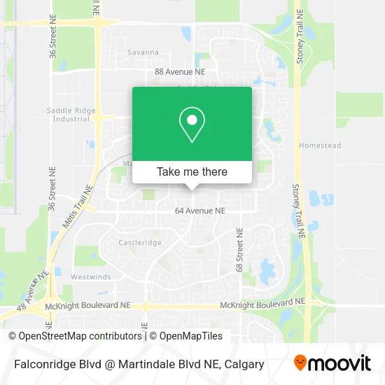 Falconridge Blvd @ Martindale Blvd NE map