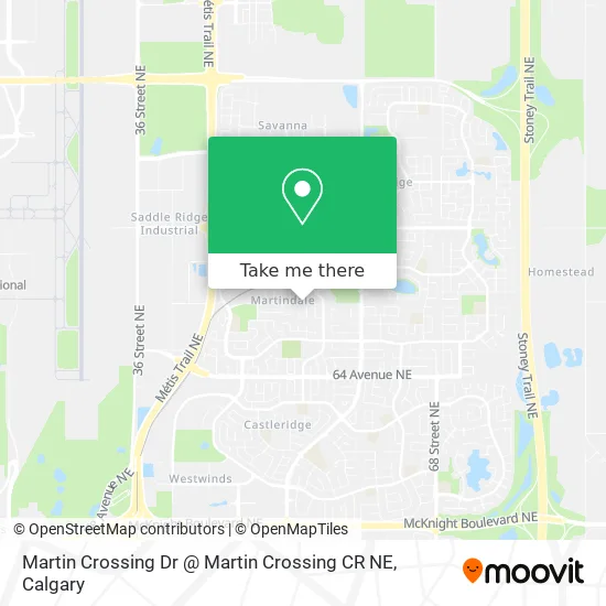 Martin Crossing Dr @ Martin Crossing CR NE map