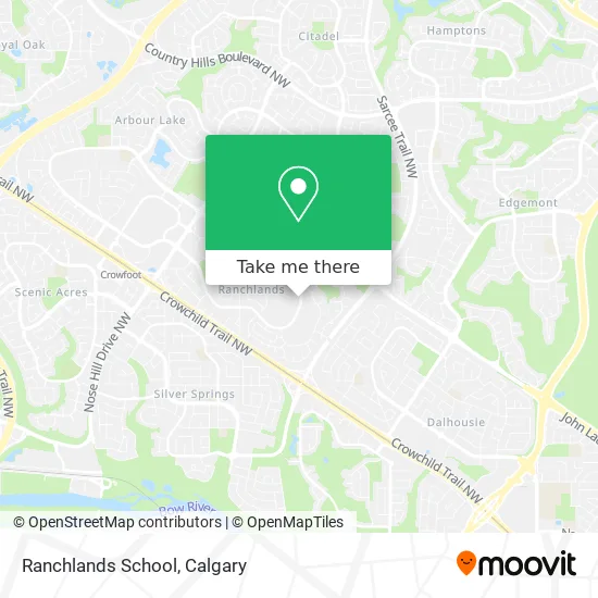 Ranchlands School map