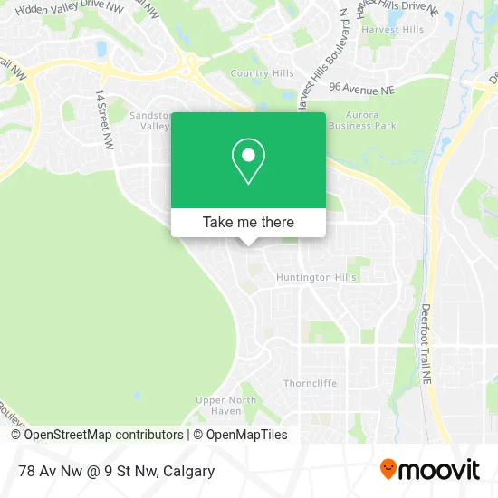 78 Av Nw @ 9 St Nw map