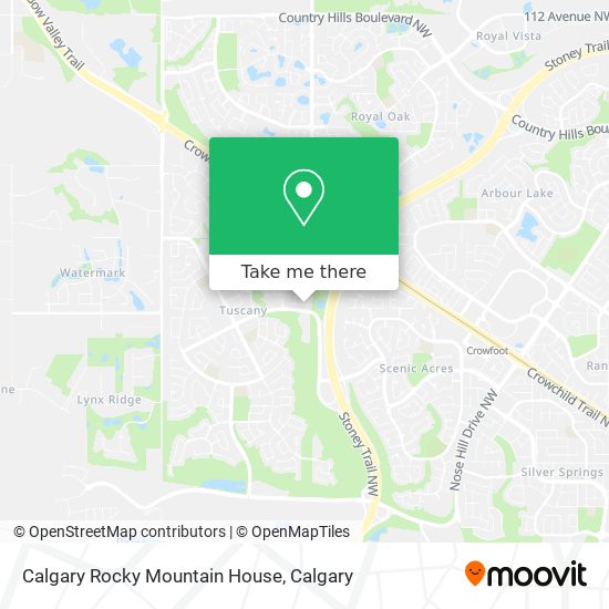 Calgary Rocky Mountain House map