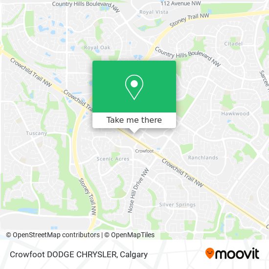 Crowfoot DODGE CHRYSLER map