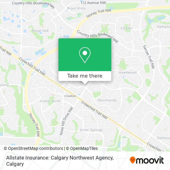 Allstate Insurance: Calgary Northwest Agency map