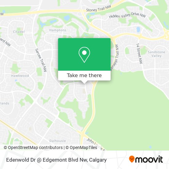 Edenwold Dr @ Edgemont Blvd Nw map