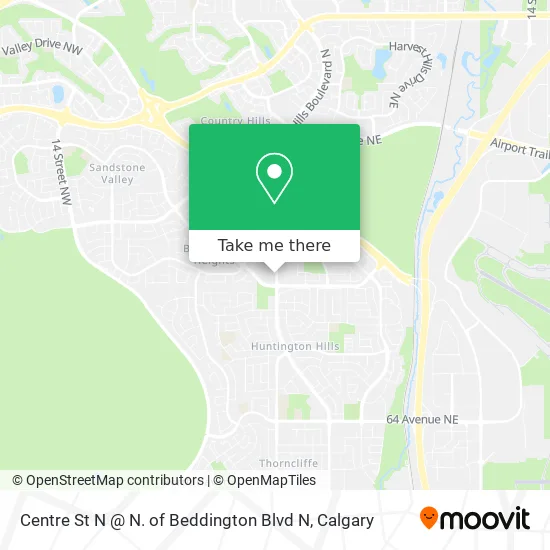 Centre St N @ N. of Beddington Blvd N map