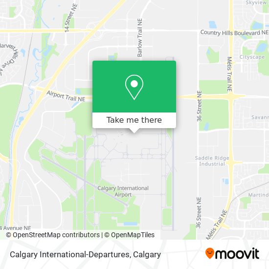 Calgary International-Departures plan