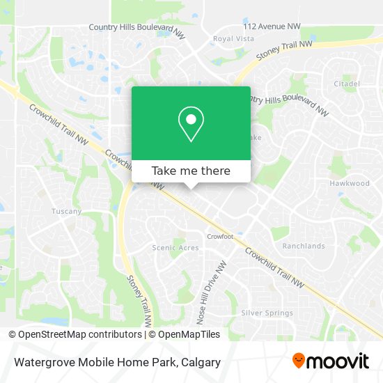 Watergrove Mobile Home Park map