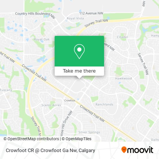 Crowfoot CR @ Crowfoot Ga Nw map