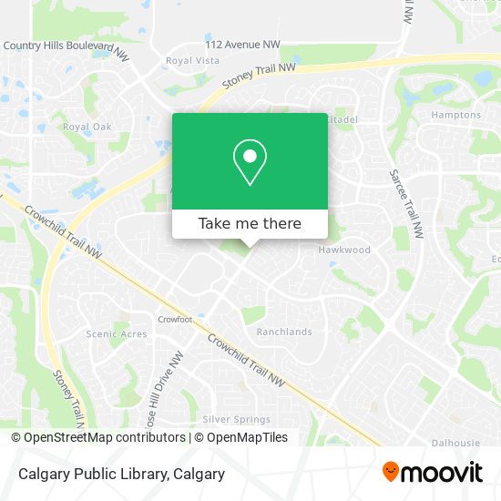 Calgary Public Library map