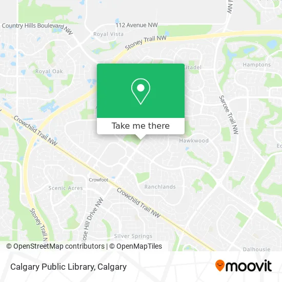 Calgary Public Library map