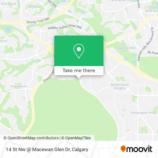 14 St Nw @ Macewan Glen Dr map