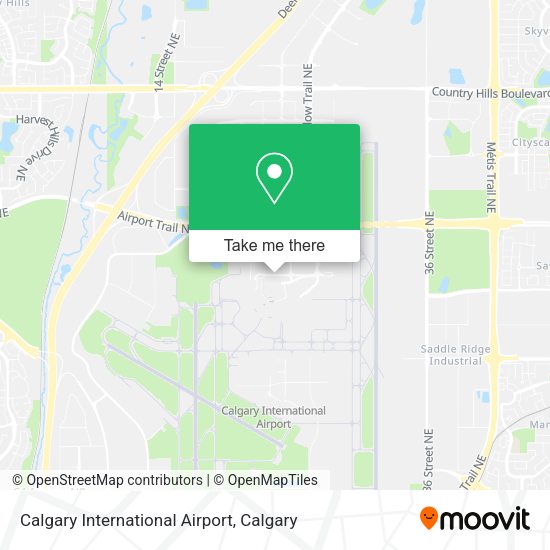 Calgary International Airport map