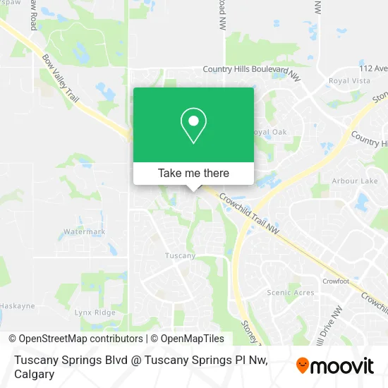 Tuscany Springs Blvd @ Tuscany Springs Pl Nw map