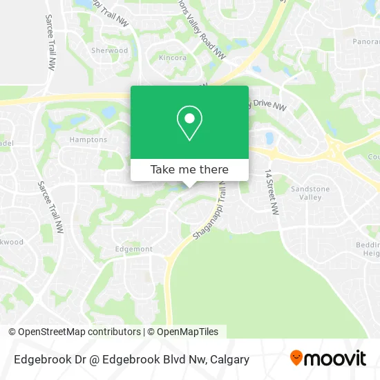 Edgebrook Dr @ Edgebrook Blvd Nw map