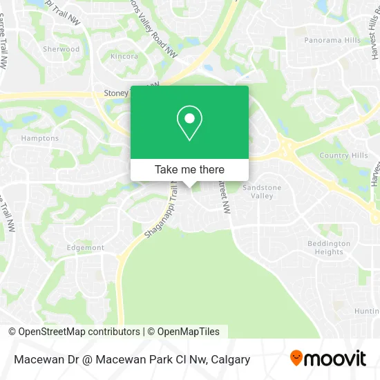 Macewan Dr @ Macewan Park Cl Nw map