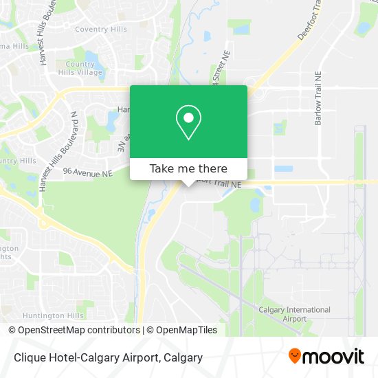 Clique Hotel-Calgary Airport plan