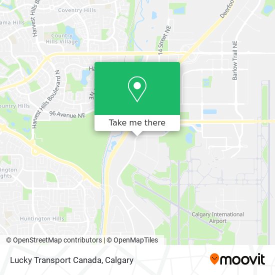 Lucky Transport Canada map