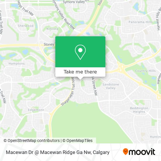 Macewan Dr @ Macewan Ridge Ga Nw map