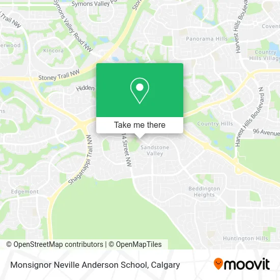 Monsignor Neville Anderson School map