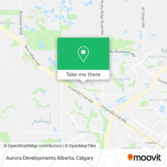 Aurora Developments Alberta map