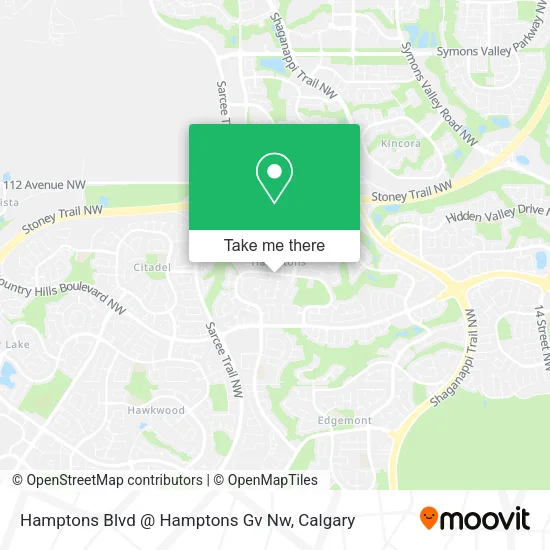 Hamptons Blvd @ Hamptons Gv Nw map