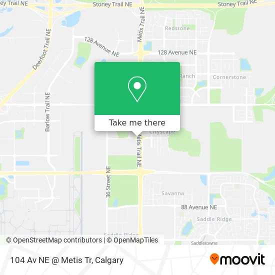 104 Av NE @ Metis Tr map