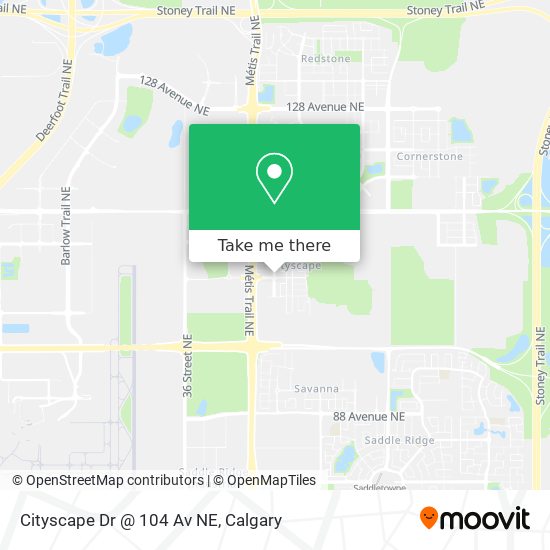 Cityscape Dr @ 104 Av NE map