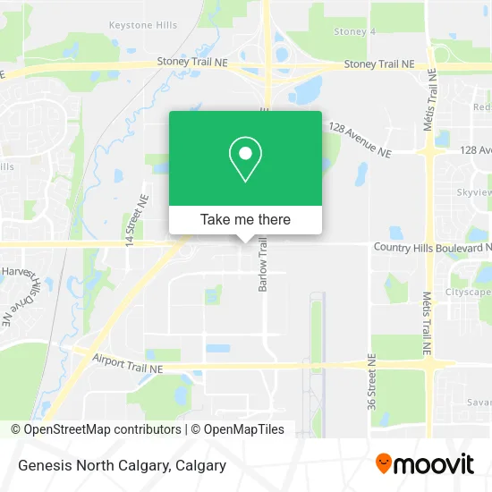 Genesis North Calgary map